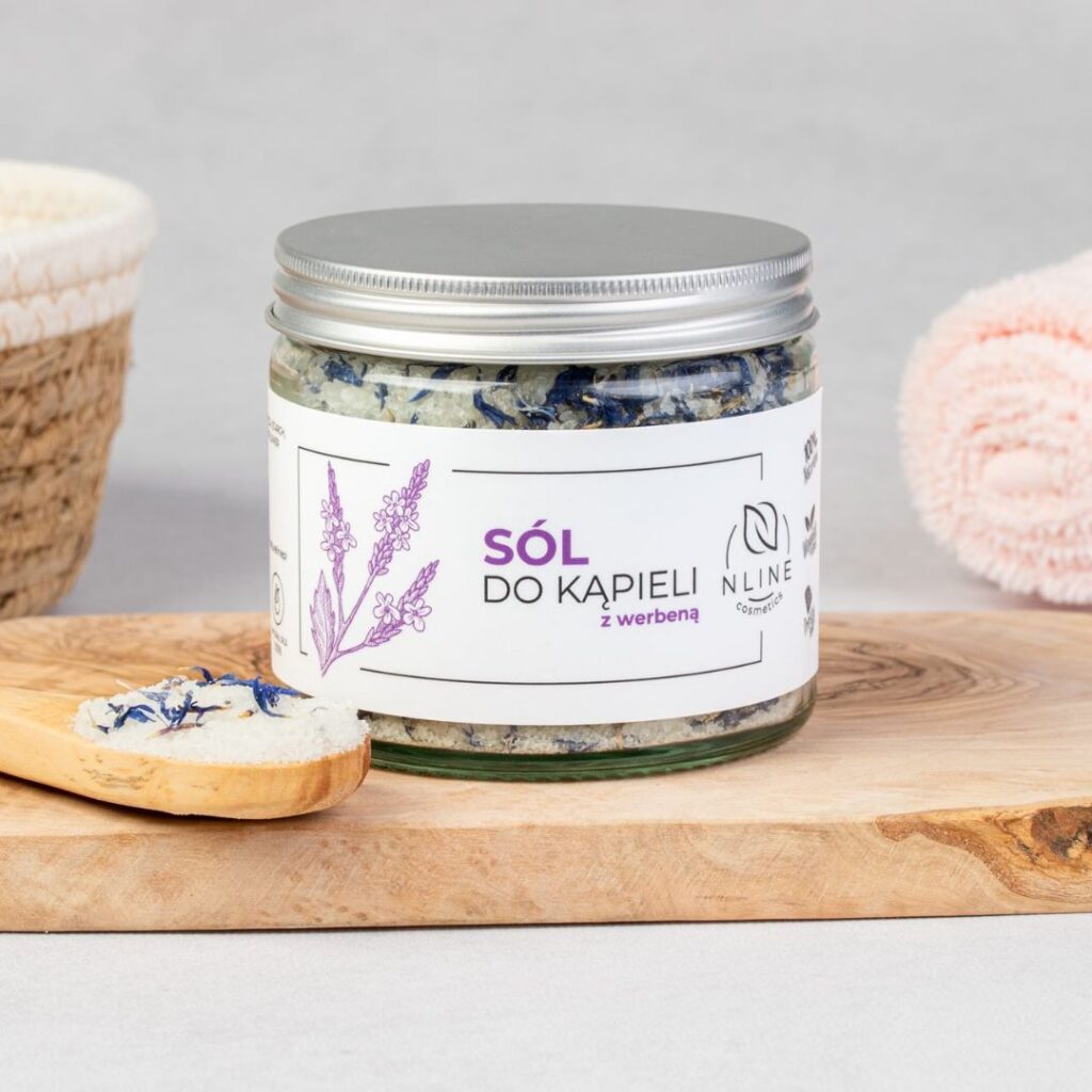 Sól do kąpieli z werbeną 100% naturalna